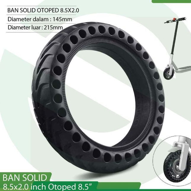 Ban Solid Skuter Otoped Xiaomi Mijia M365 Ban Mati 8.5Inch