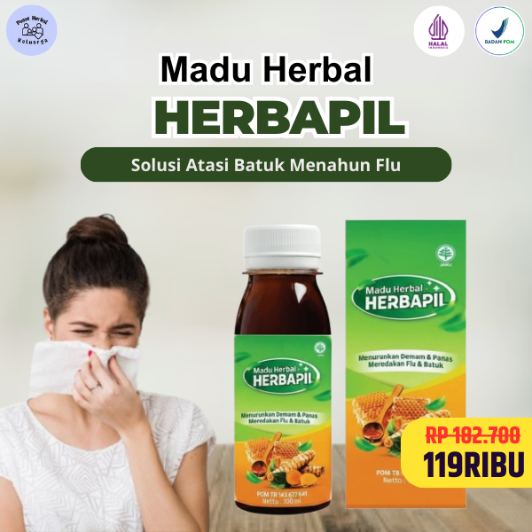 Madu Herbapil Obat Herbal Sinusitis Polip Hidung Filek Menahun Hidung Tersumbat Alergi Hidung Rhinit