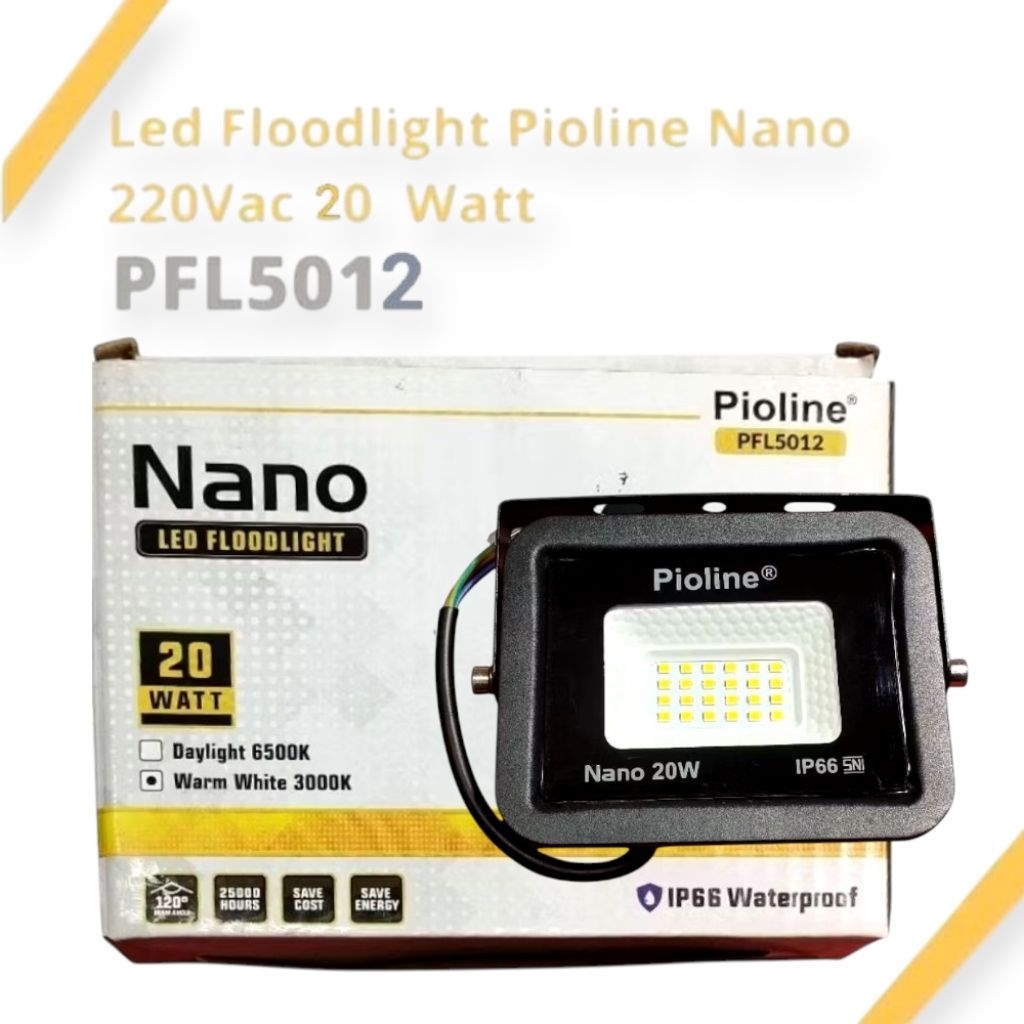 LAMPU SOROT NANO PIOLINE 20W KUNING
