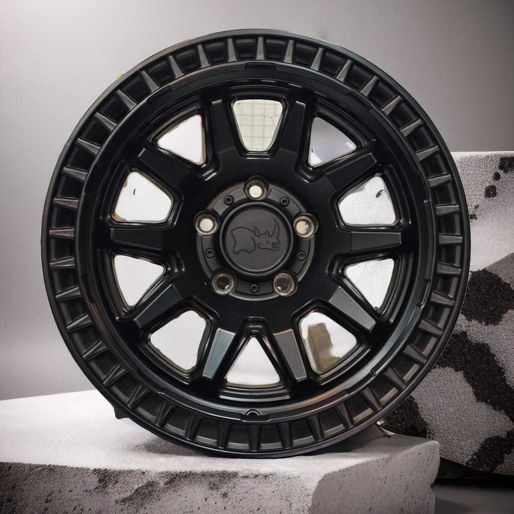 Velg Black Rhino Calico Matte Black Ring 17 – PCD 5x127 | Premium Off-Road Fitment for Jeep Wrangler