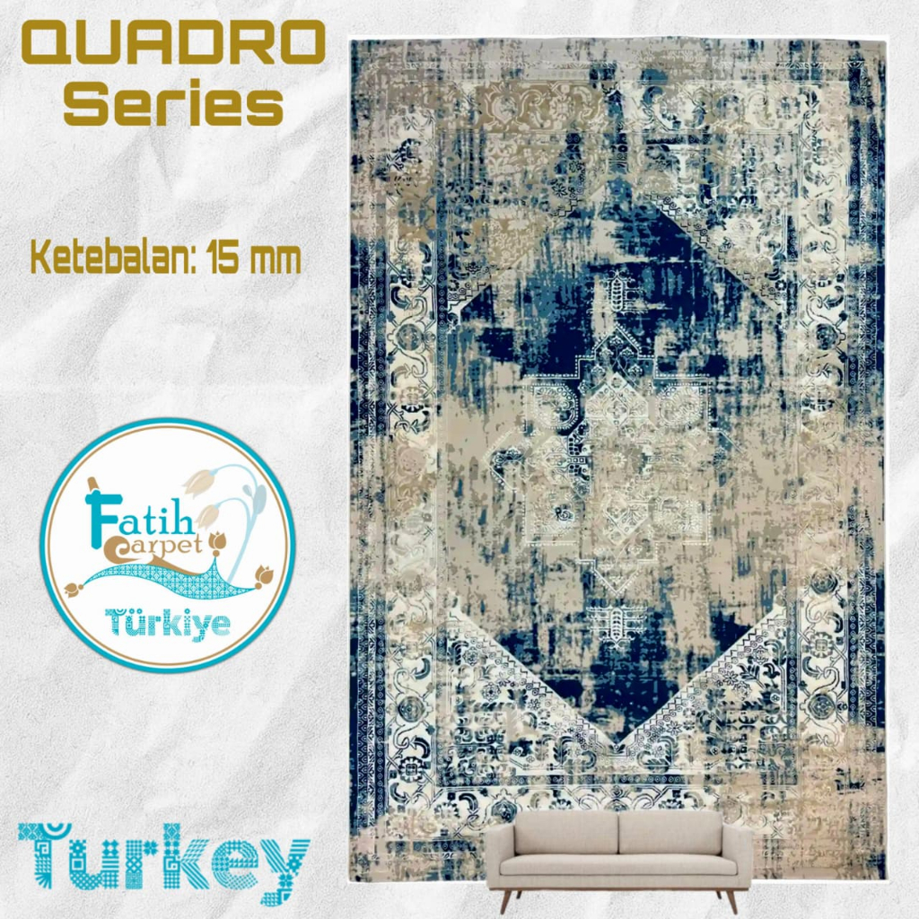 Karpet Minimalis Quadro Import Turki - Q14