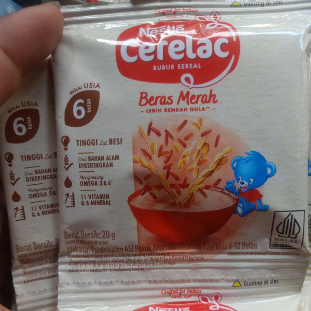 nestle cerelac bubur sereal beras merah
