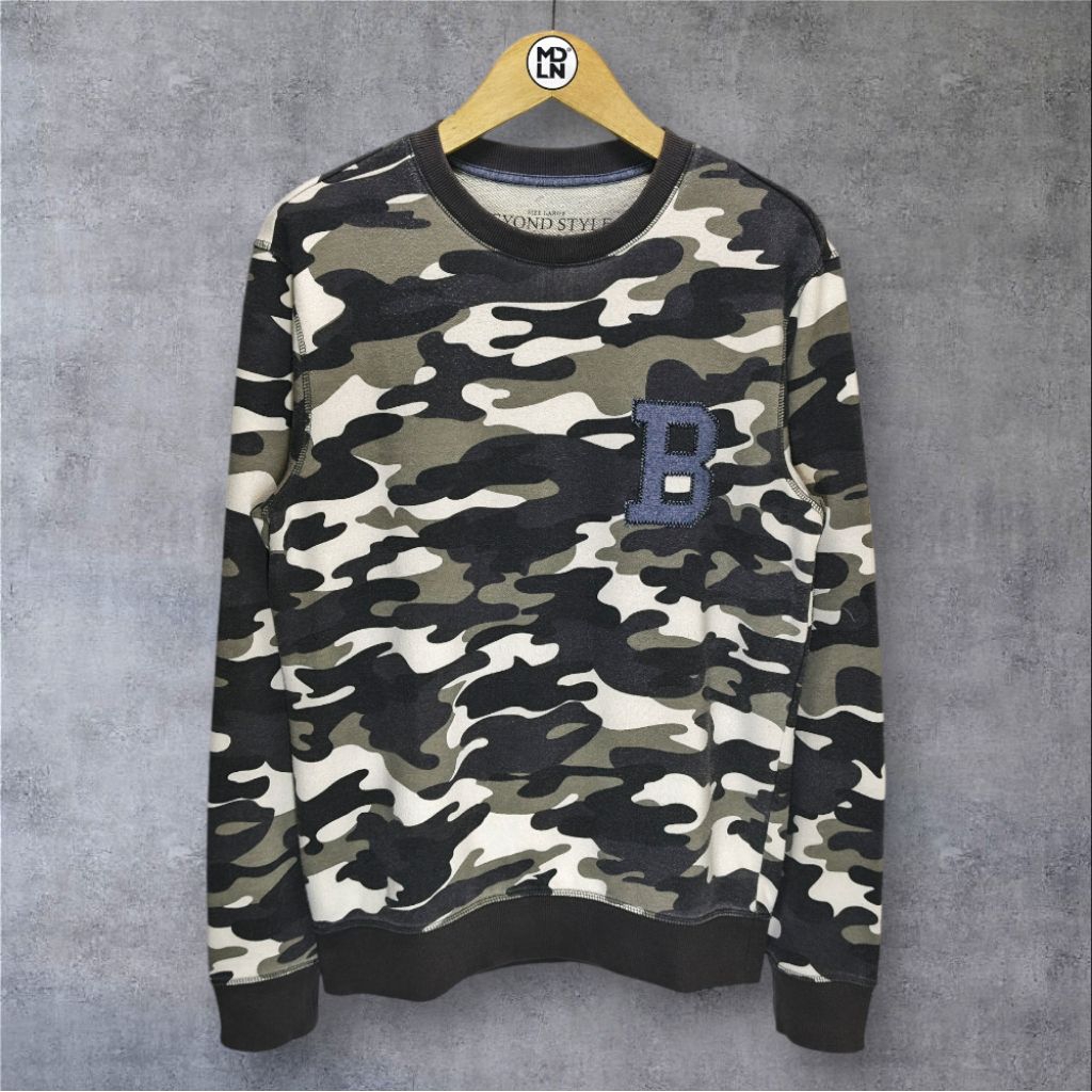 Beyond Style Camo Crewneck