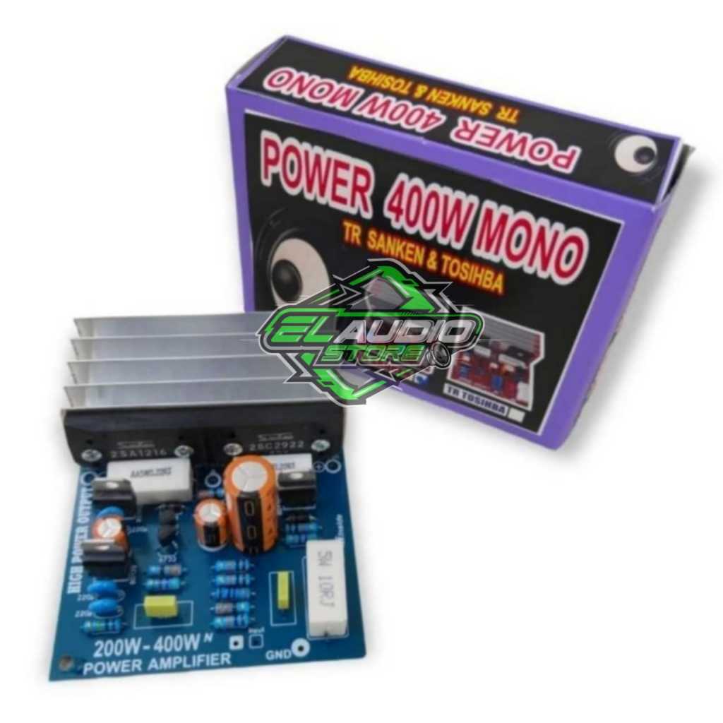 PA Power Aktif 400 watt MONO + Transistor Final SANKEN 5DY 2SA1216 & 2SC2922