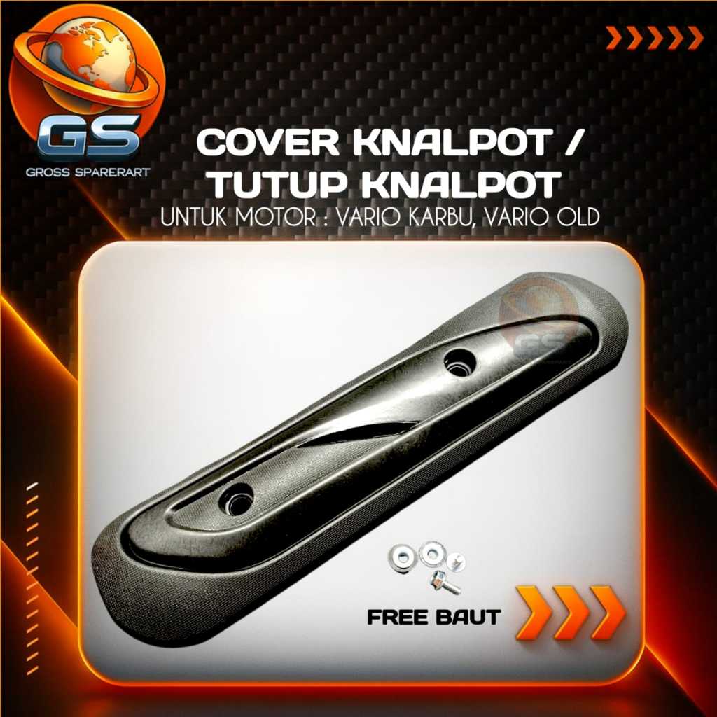 COVER KNALPOT VARIO KARBU TAMENG KNALPOT VARIO KARBU