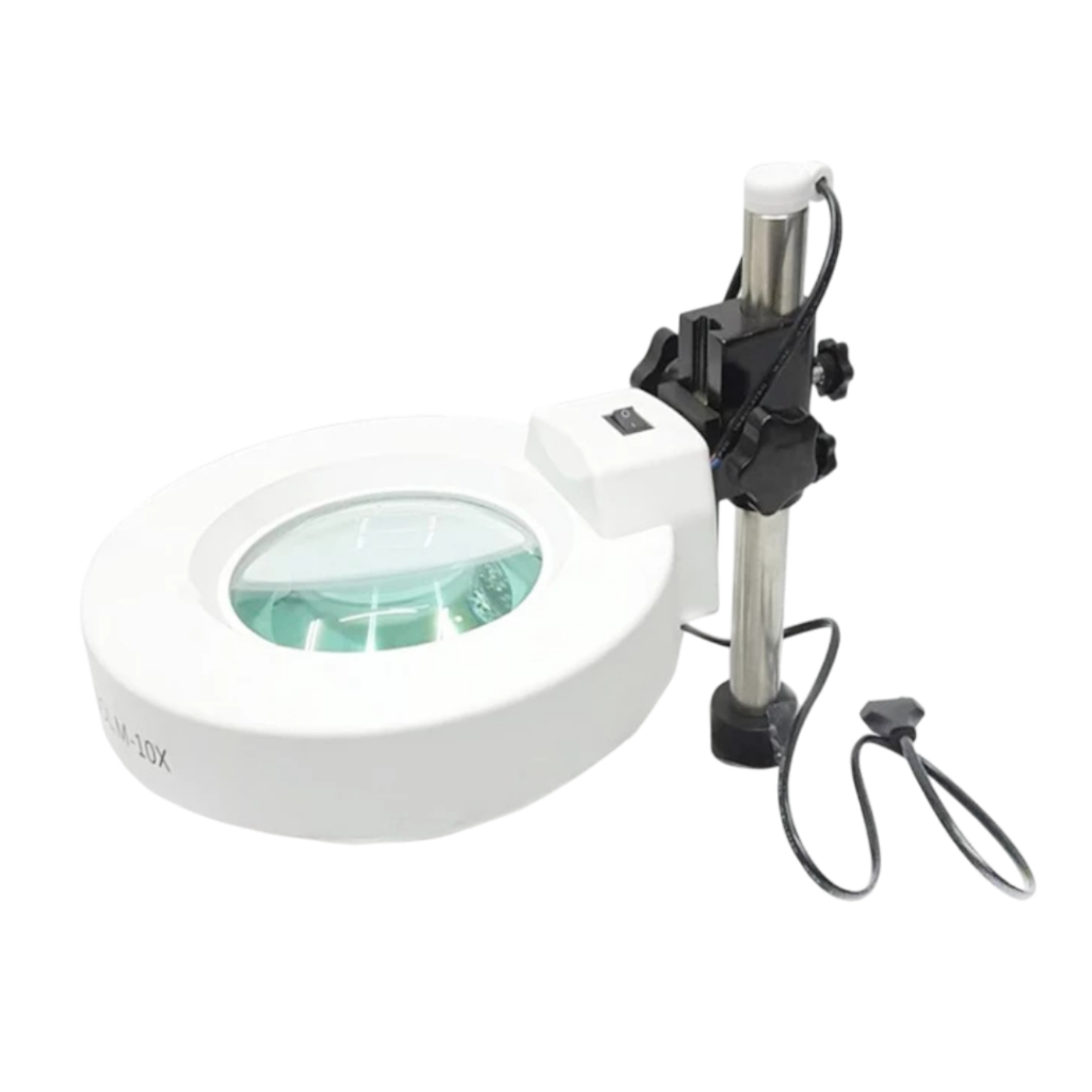 ONGLAI FIXTOOL M-10X Kaca Pembesar + Lampu Neon Bulat Original
