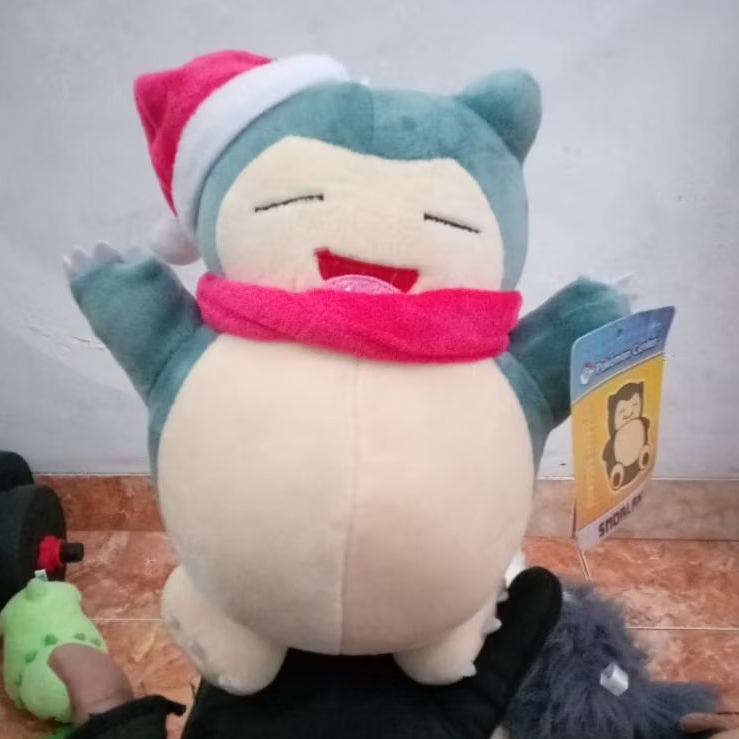 Boneka Pokemon Snorlax Kostum Natal