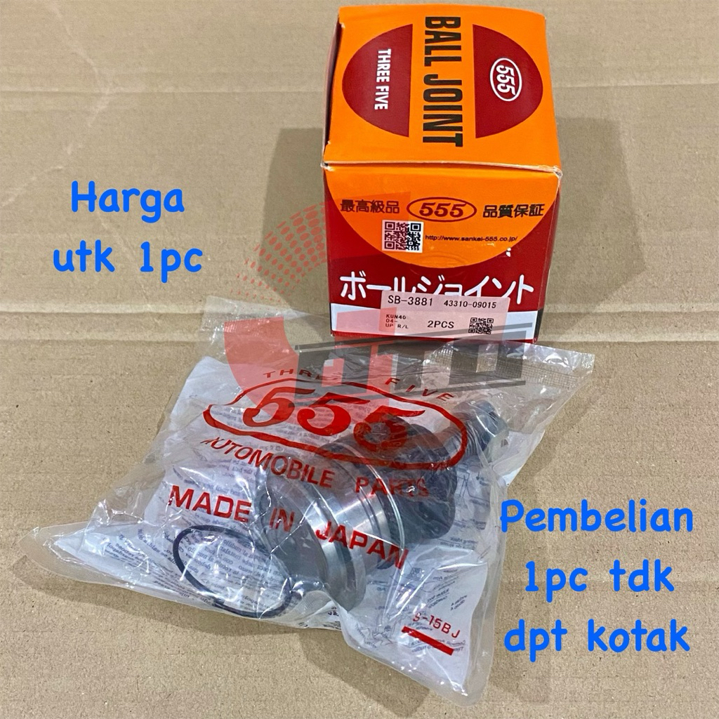 Ball joint toyota innova fortuner reborn atas up 555 thailand