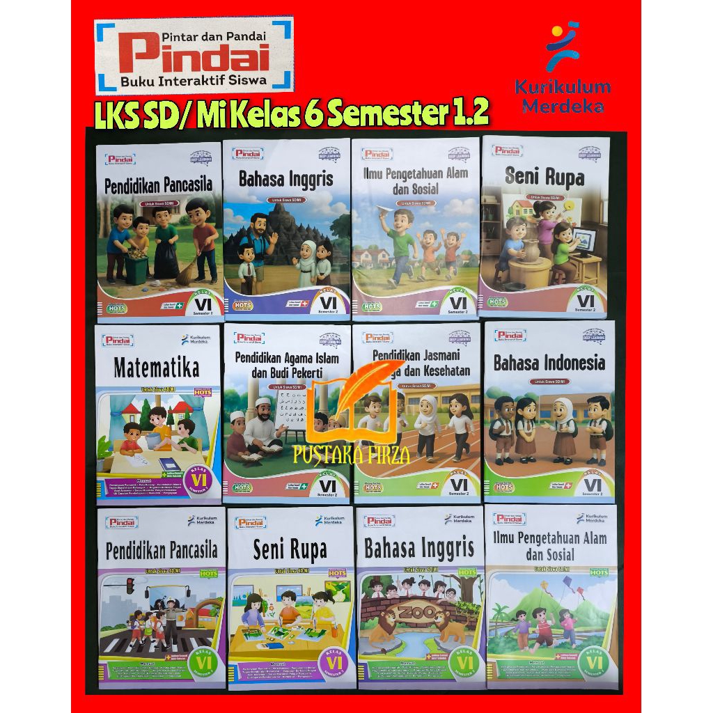 LKS PINDAI SD/Mi Kelas 6 Kurikulum Merdeka HOTS Semester 1.2 CV.Arya Duta