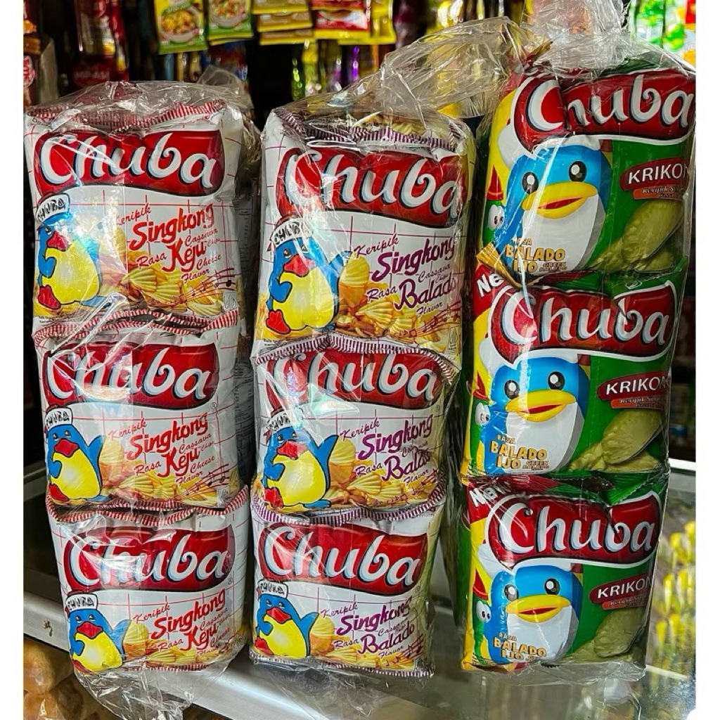 Chuba Keripik Singkong Keju / Balado / Balado Ijo/ BALL (isi 20pcs)