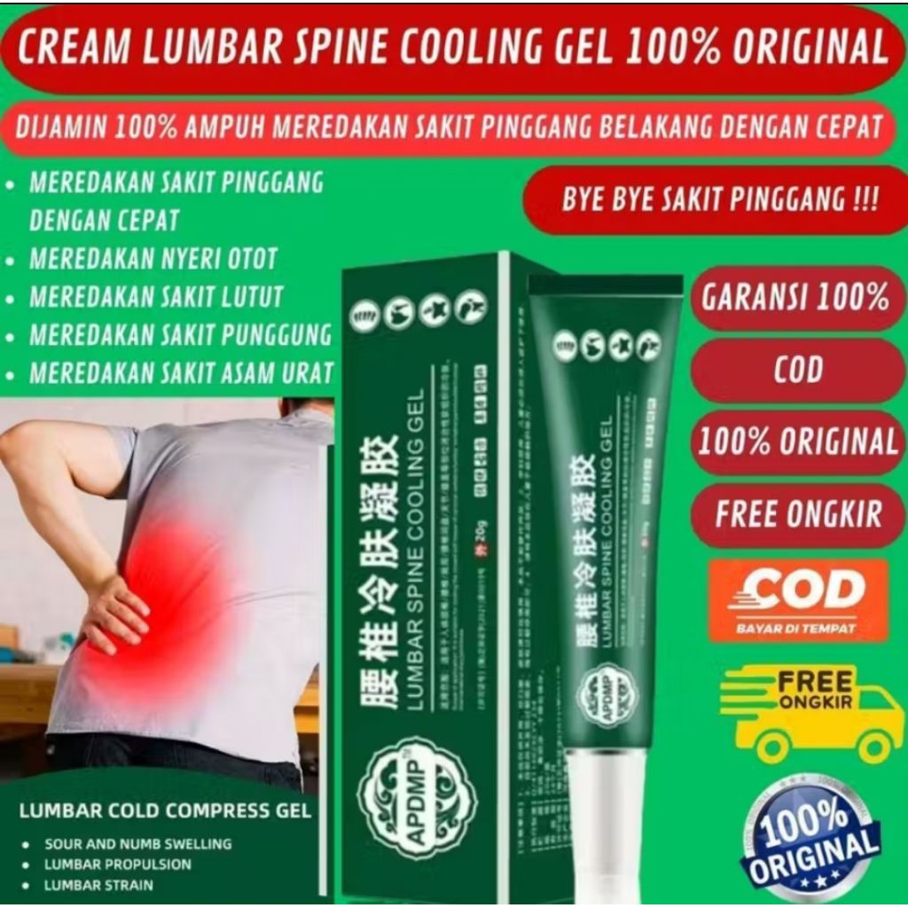 Obat Cream Sakit Pinggang dan Nyeri Otot Punggung / Salep Lumbar Pereda Sakit Pinggang Nyeri Otot da