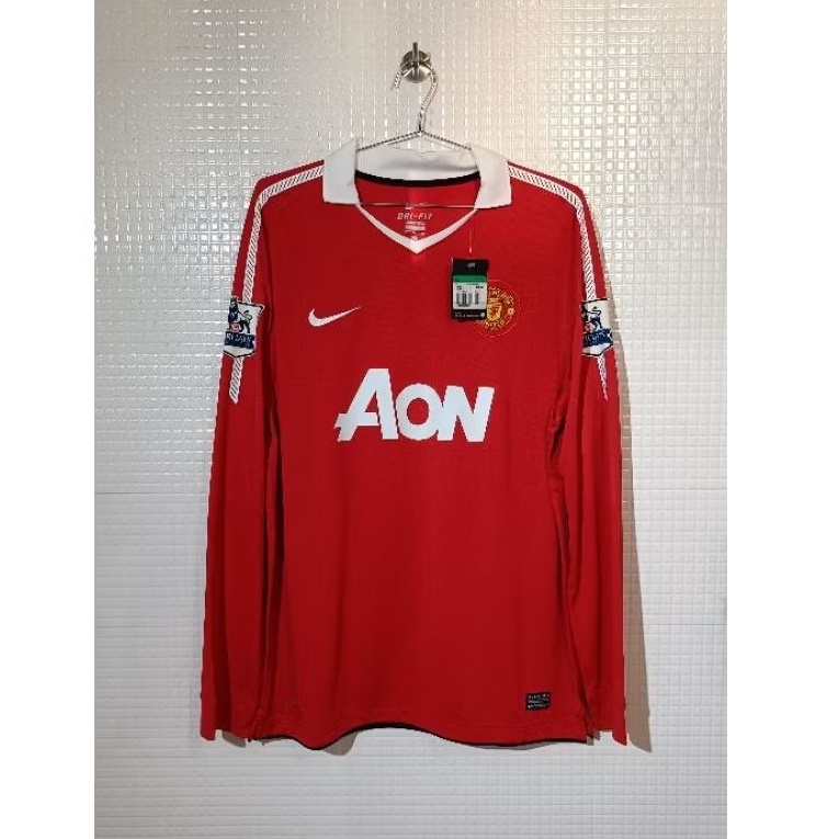 Original Player Issue MANCHESTER UNITED 2010 Home Jersey Baju Bola BNWT Inggris England Giggs LS - X