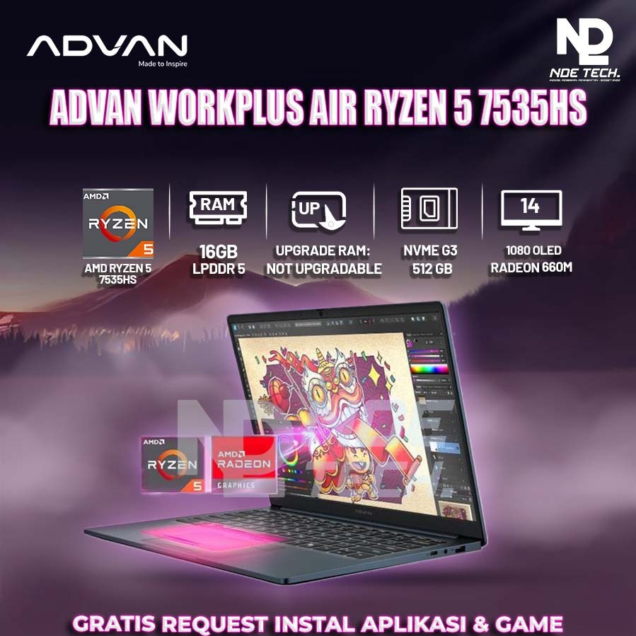 ADVAN Workplus AIR Ryzen 5 7535HS