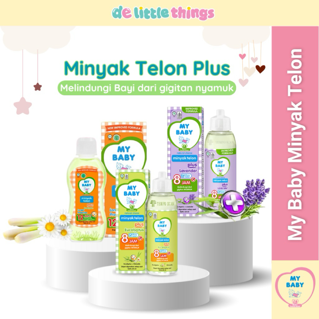 My baby Minyak Telon Plus Eucalyptus Lavender Protection Minyak Pijay Bayi Anti Nyamuk