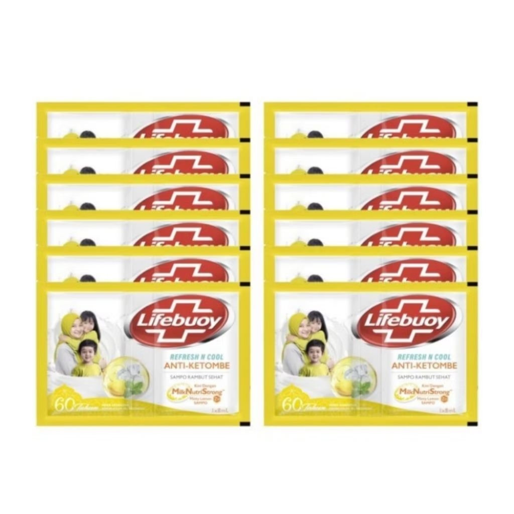 shampoo lifebuoy LEMON COOL Fresh Anti Ketombe 1 renteng