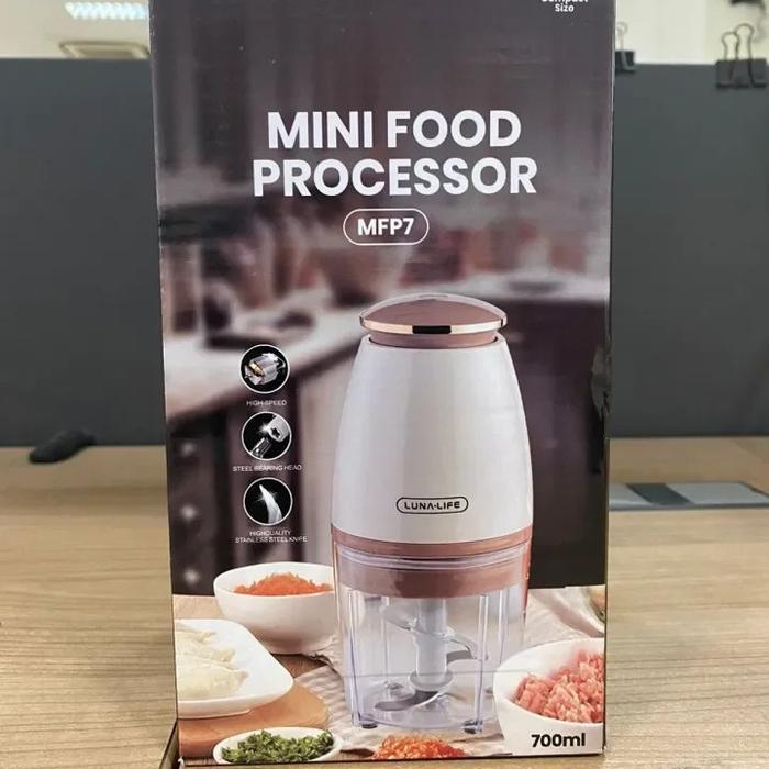 CHOPPER MINI LUNALIFE MFP7 MINI FOOD PROCESSOR 700ML BLENDER MINI CAPSULE LUNALIFE COPER CHOPER
