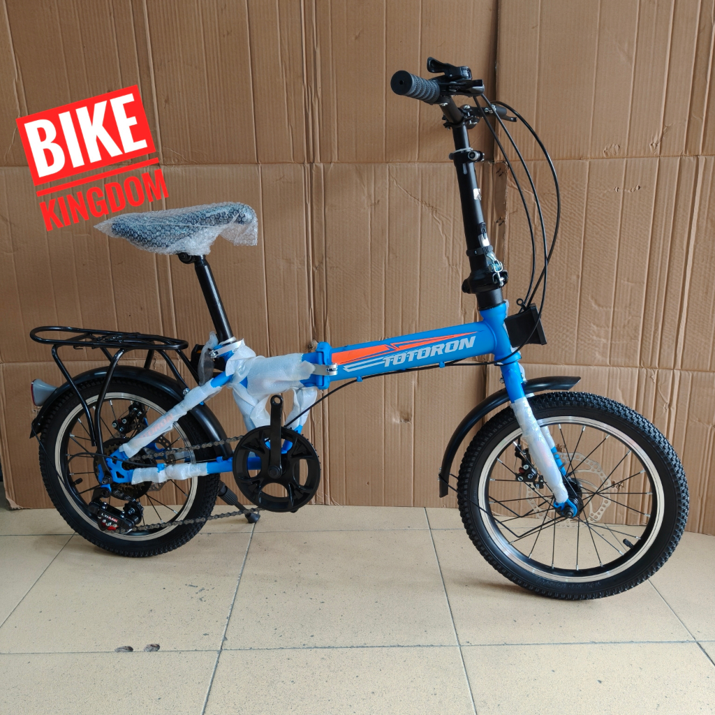 Sepeda lipat anak TOTORON 1x7speed hi ten 16inch