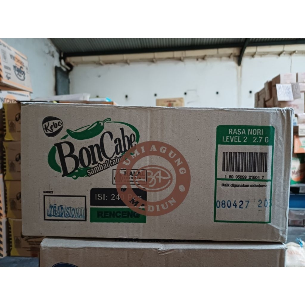 Boncabe Nori level 2 kemasan 1 karton
