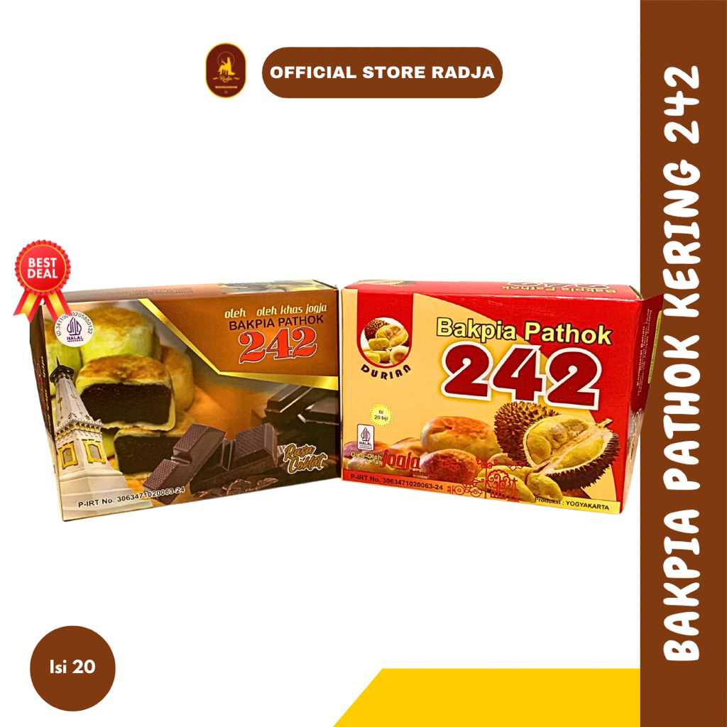 [Isi 20] Bakpia Pathok 242 Kering Bakpia Kering Jogja Aneka Rasa - Oleh Oleh Jogja