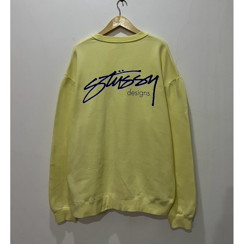 Crewneck STUSSY DESIGNS 50/50 Lemon ORIGINAL / Sweatshirt Stussy