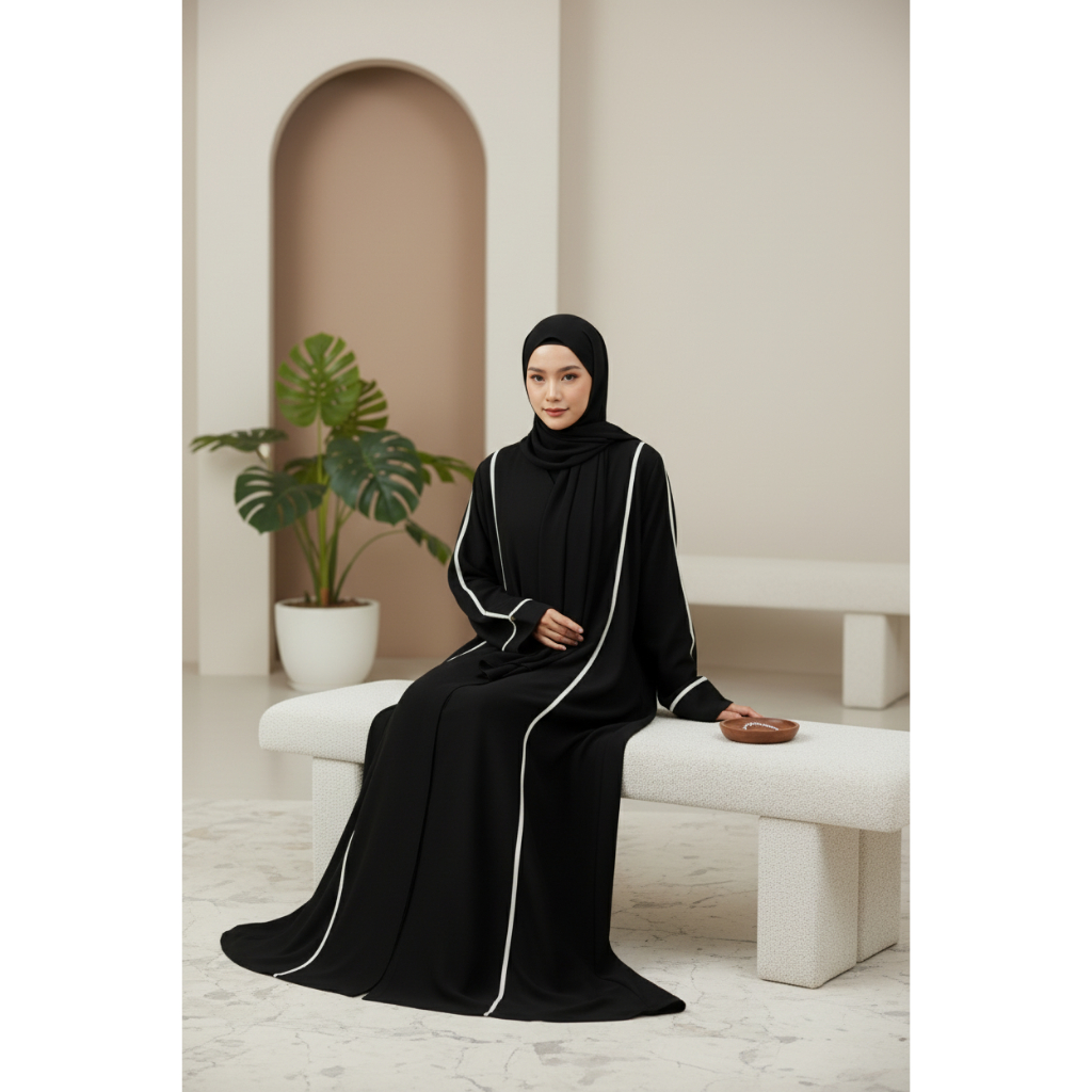 Gratis Ongkir Abaya Turkey Syar'I Free Pasmina / Gamis Syari / Zehra Abaya Turkey Abaya Set Abaya
