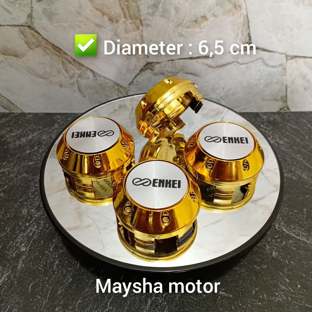 dop roda tutup velg variasi mobil model kerucut baut diameter 6,5cm harga set 4pcs