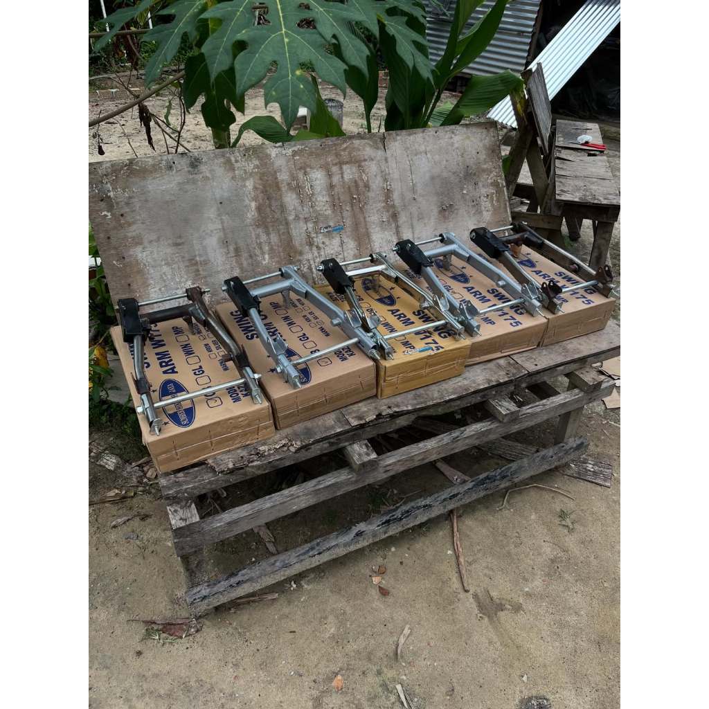 SHJ ARM Arem Kaze Oval Swing Tebal Murah Copy W175 PNP CB GL 100 Mentah Silver Crom