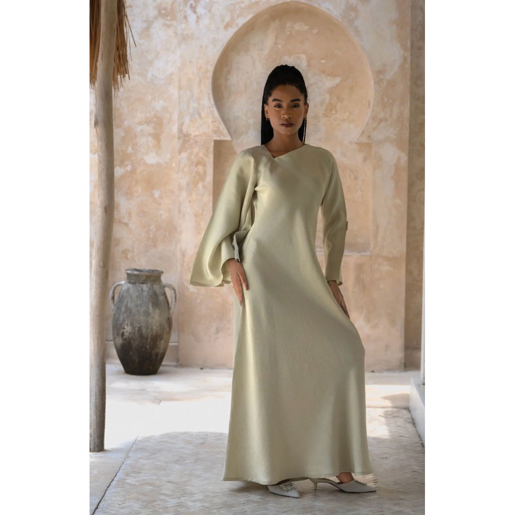 Sage Green Abaya Dress