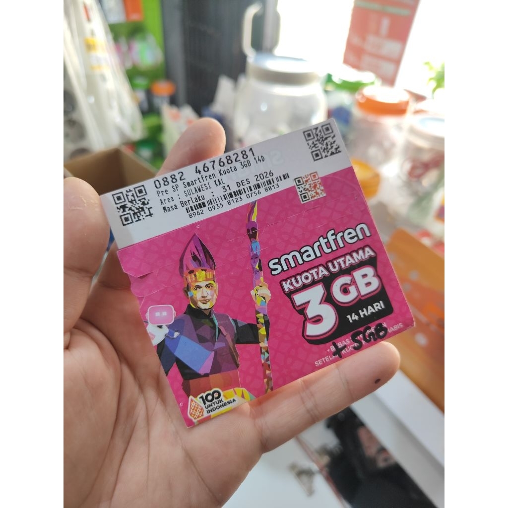 KARTU PERDANA SMARTFREN 3GB