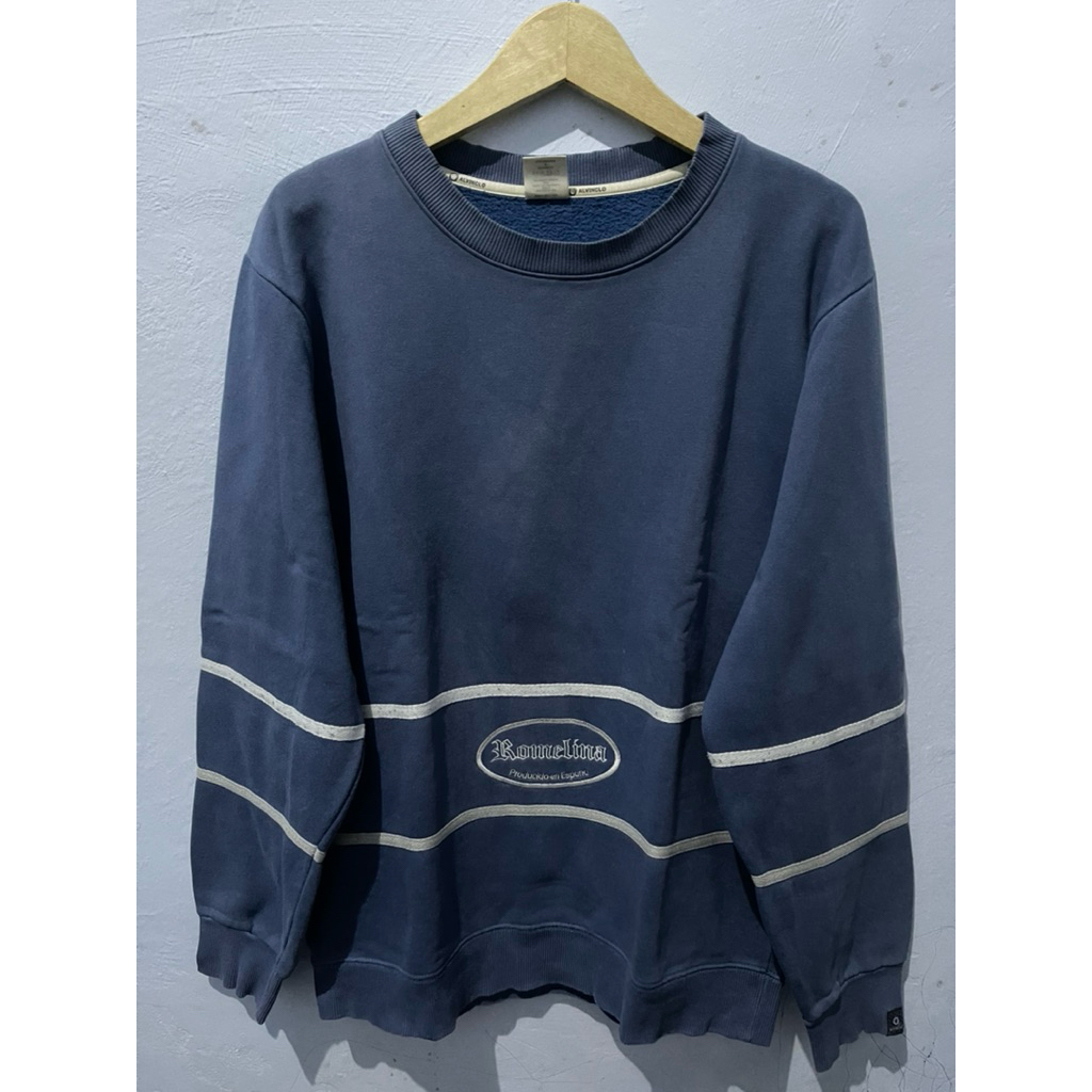 Crewneck Alvinclo Biru Original Second