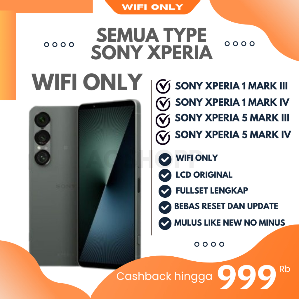 SONY XPERIA 1 MARK II III IV | SONY XPERIA 5 MARK II III IV V ORIGINAL FULLSET