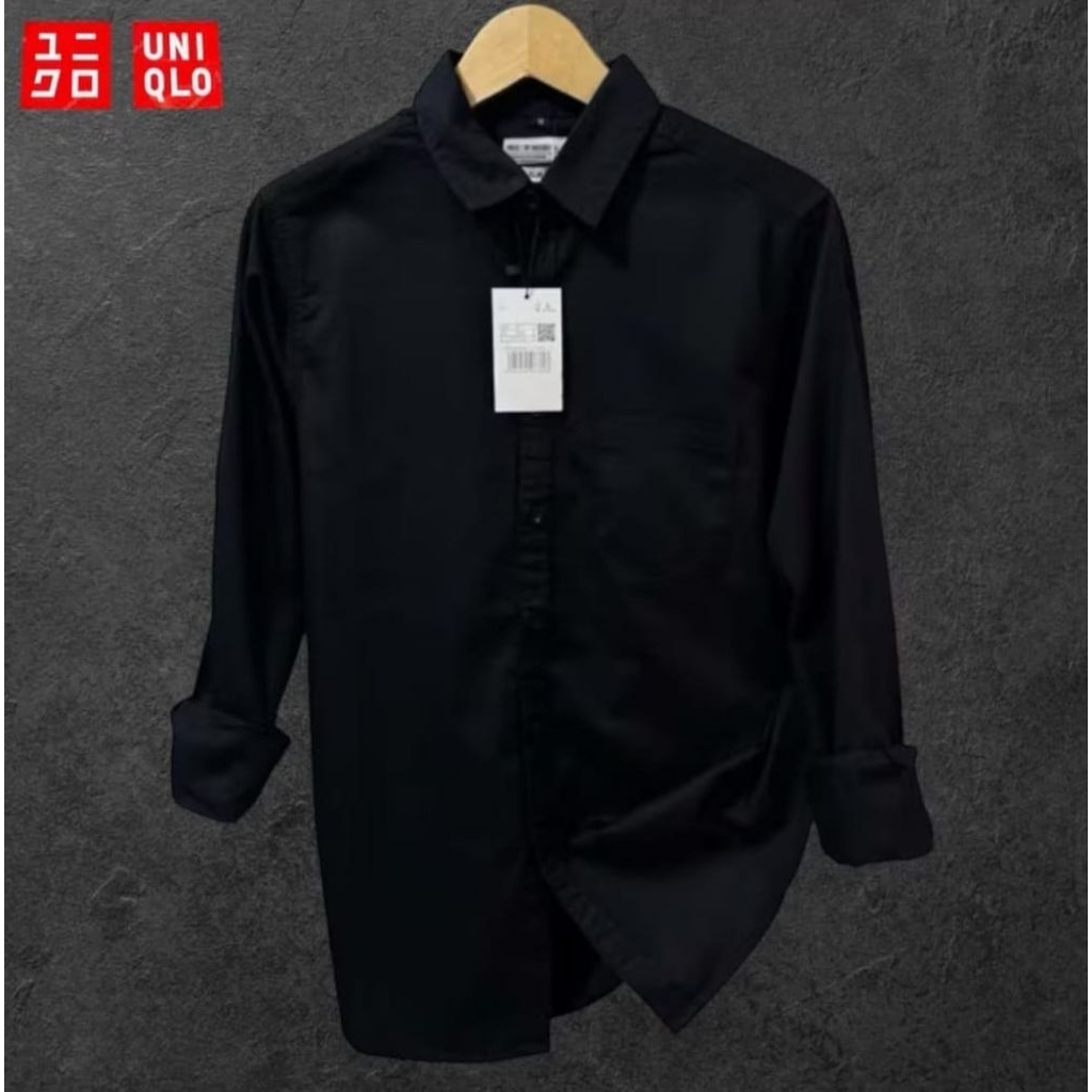 Kemeja lengan panjang pria/Kemeja lengan panjang hitam/Kemeja pria lengan panjang/Kemeja lengan panj