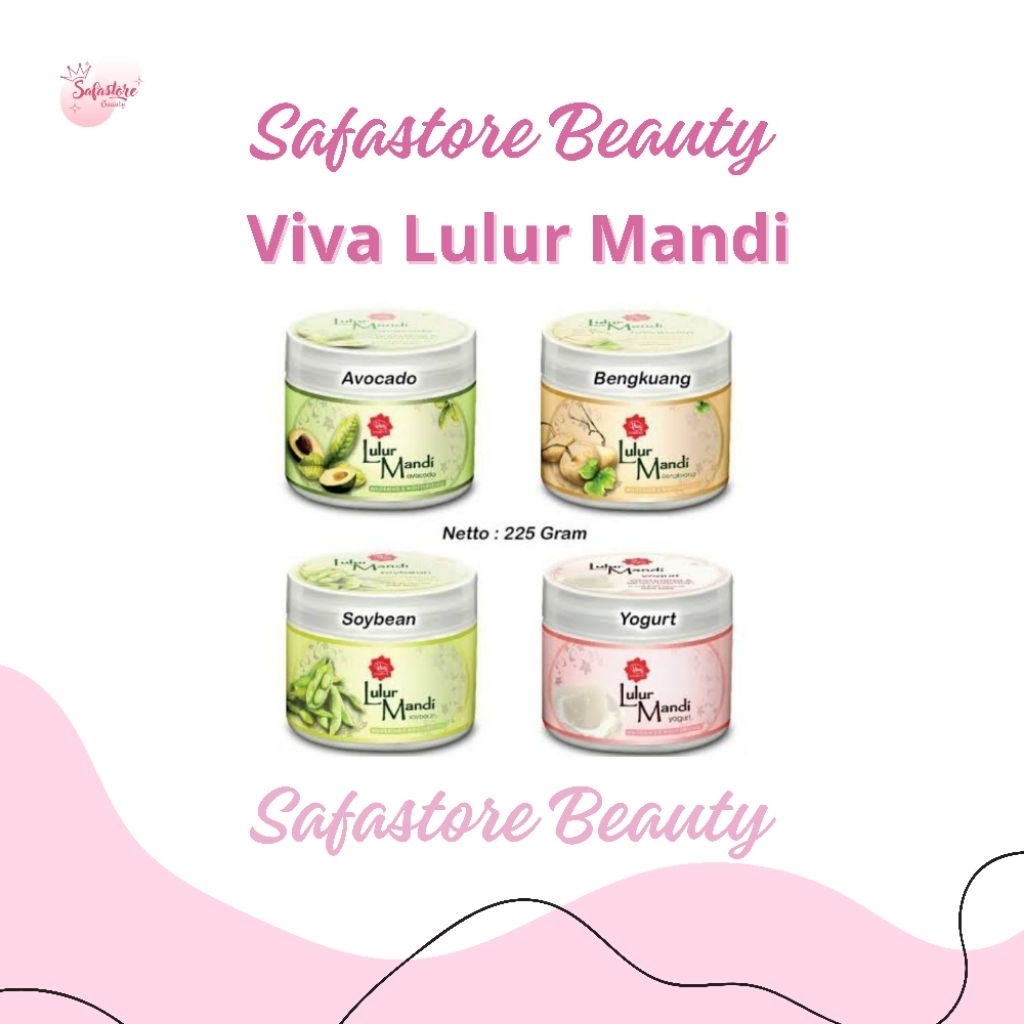 SF Viva Lulur Mandi Whitening Moisturizing (225g) - Lulur Mandi Viva