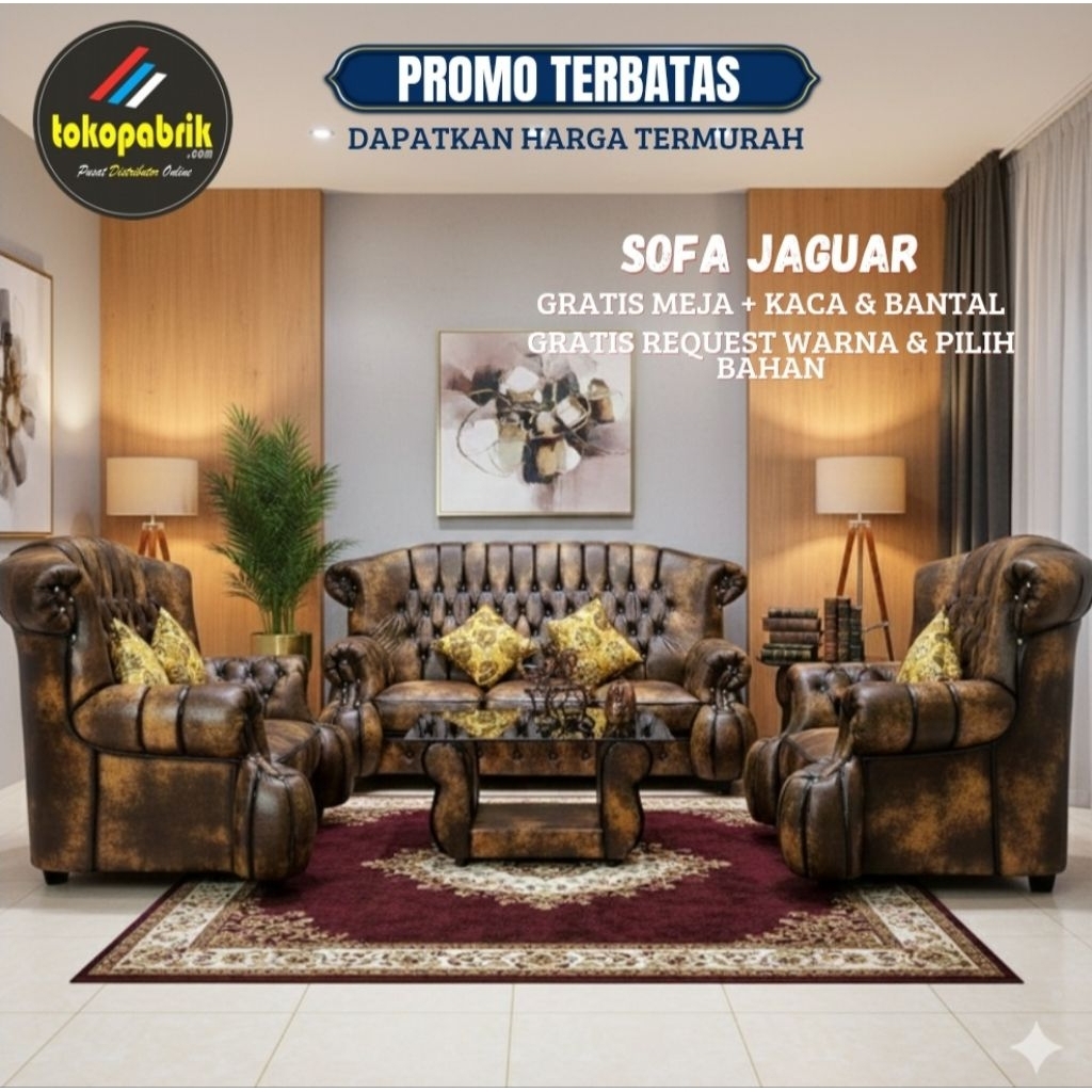 Sofa jaguar Jumbo Sofa Ruang Tamu Minimalis Modern Terbaru Murah Bandung