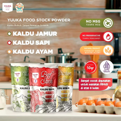 Yuuka food kaldu bubuk Stock Powder 50gr