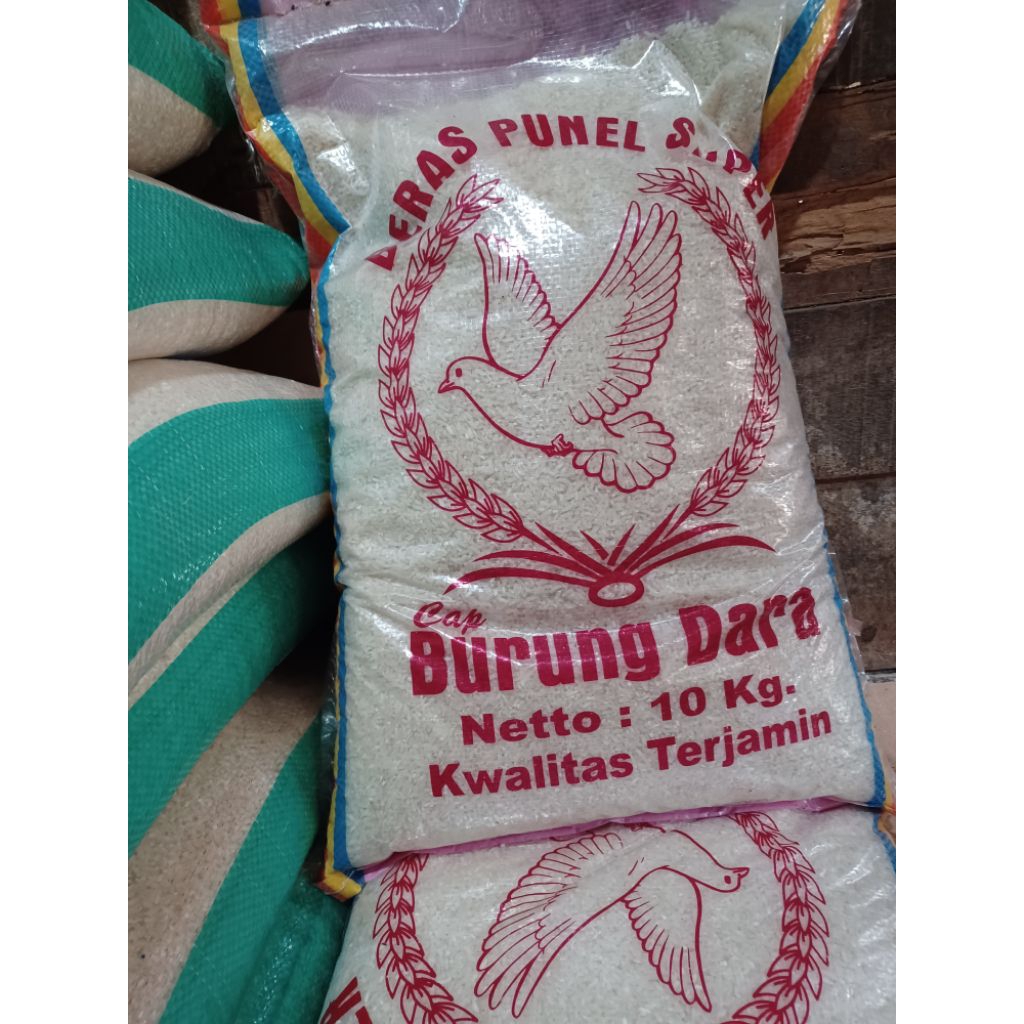 BERAS MURAHH || Beras Punel Cap BURUNG DARA 10 Kg