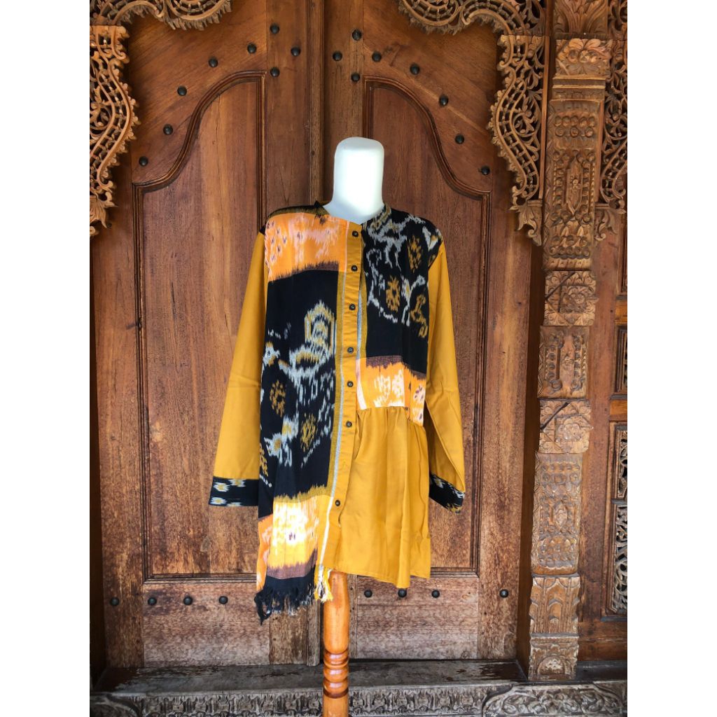 Tunik tenun kombinasi toyobo