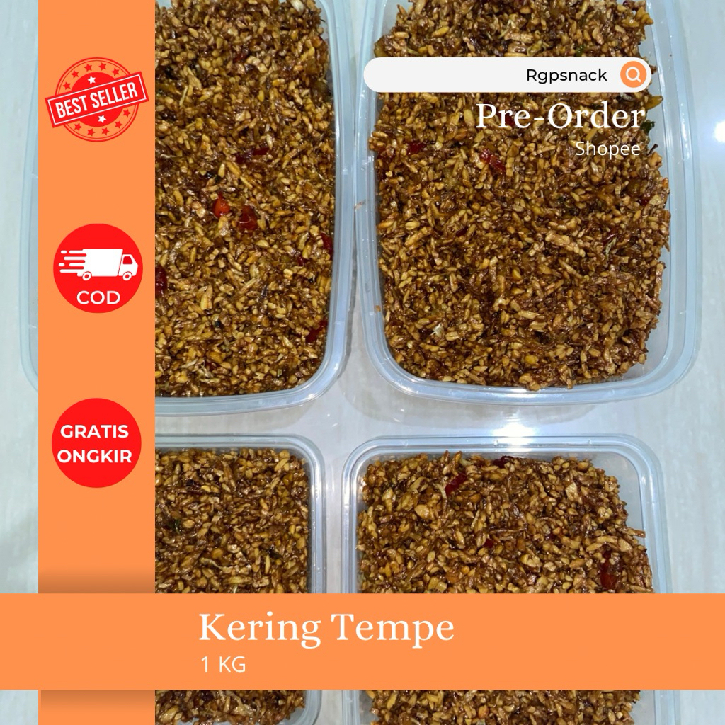 Kering Tempe 1kg / Tempe Orek / Orek Tempe Pedas Manis