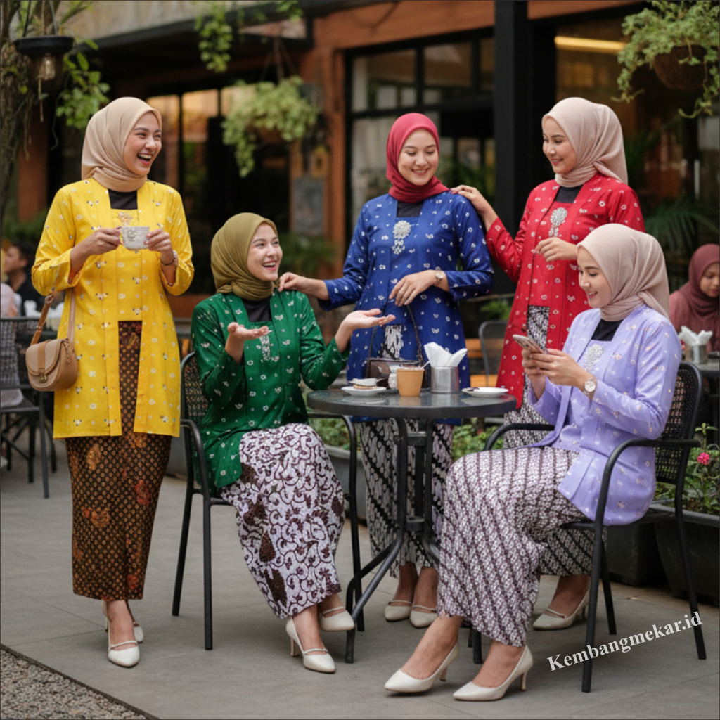 Setelan Kebaya Kutubaru Jumputan Tunik Exlusive