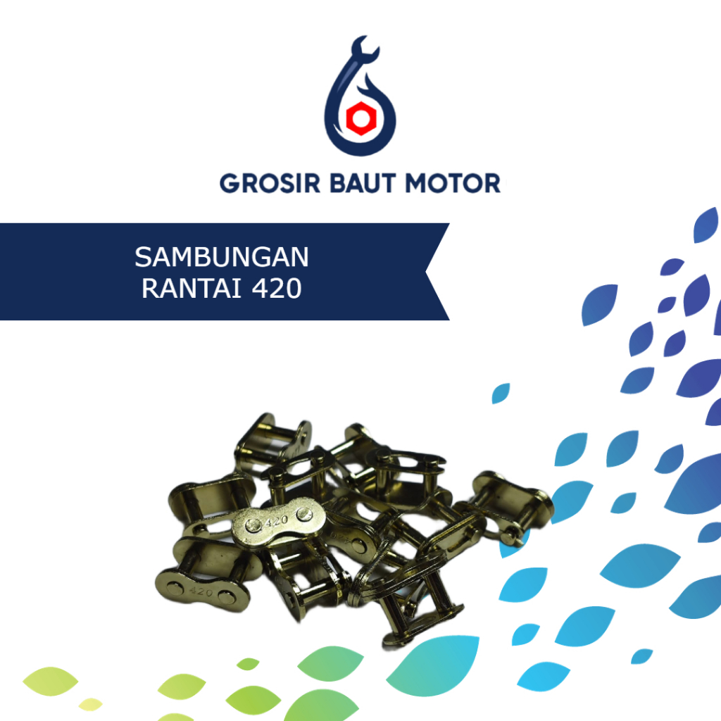 Sambungan Rantai Motor Gold 420 – Master Link Warna Emas Kuat & Tahan Karat