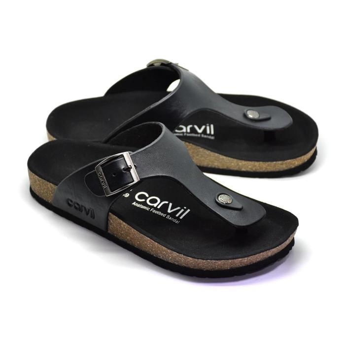 PROMO Sandal Jepit Slop Casual Pria Sandal Kulit Sandal Jepit Carvil Sendal Slop Carvil Puyuh