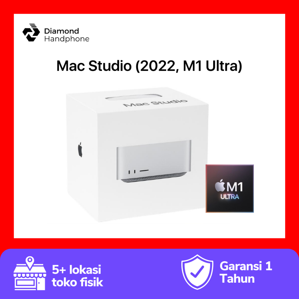 Apple Mac Studio 2022 M1 Ultra chip 64GB 1TB