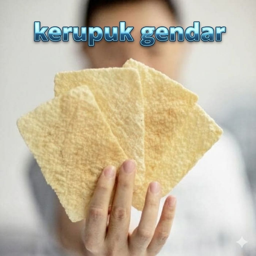 Kerupuk gendar mentah gendar Madiun cemilan keluarga cemilan jadul gendar