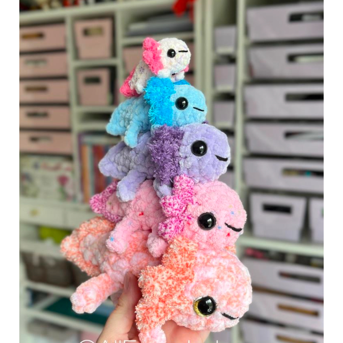 Baby Axolotl   {Pdf File Amigurumi/Crochet Pattern}