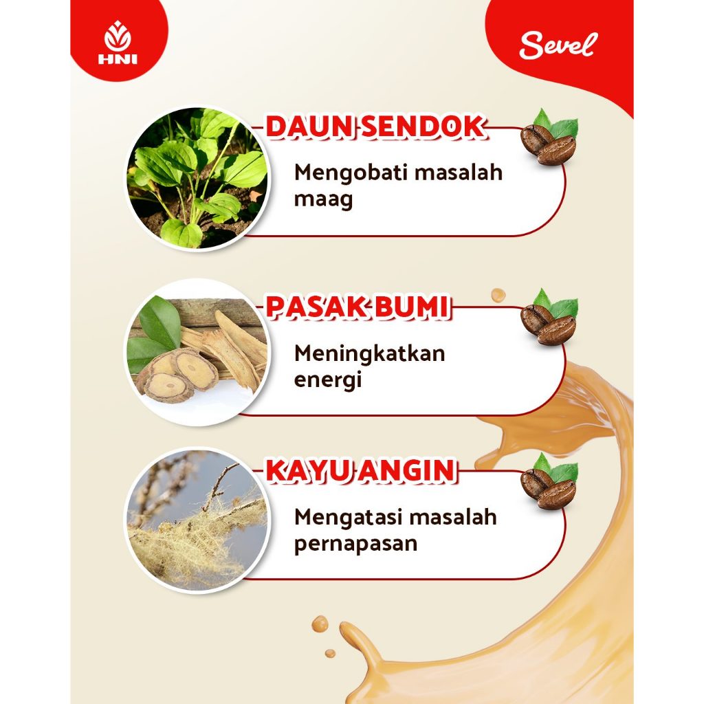Kopi Sevel 7 Elemen Herbal Isi 20 Manfaat Kesehatan - kopi sehat kopi herbal