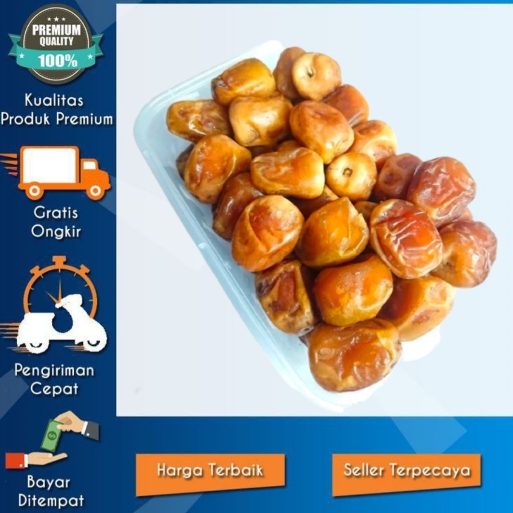 Kurma Sukari Jumbo 1kg Manis Lembut Basah kurma sukari 1 kg real/kurma sukari grad a hc nr