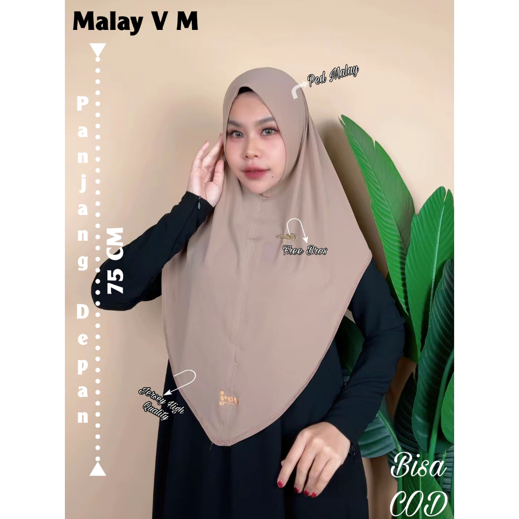 MALAY FAYYARA -DOA IBU HIJAB BERGO INSTAN MALAY S DAN MALAY M JERSEY HIGH QUALITY BY DOA IBU // HIJA