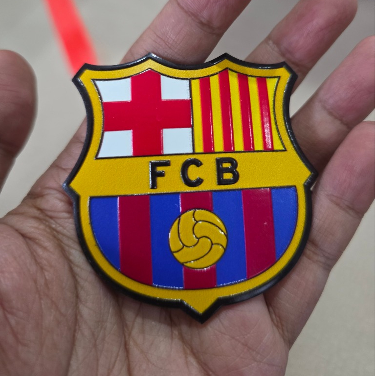 Emblem FC Barcelona 3D Timbul High Density (HD) - Patch Timbul Jersey/Kaos Premium