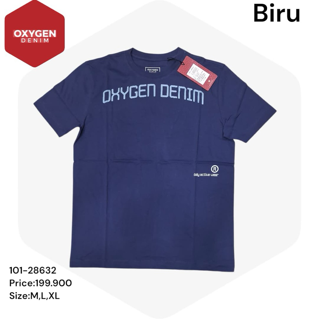 kaos Oxygen denim original lengan pendek