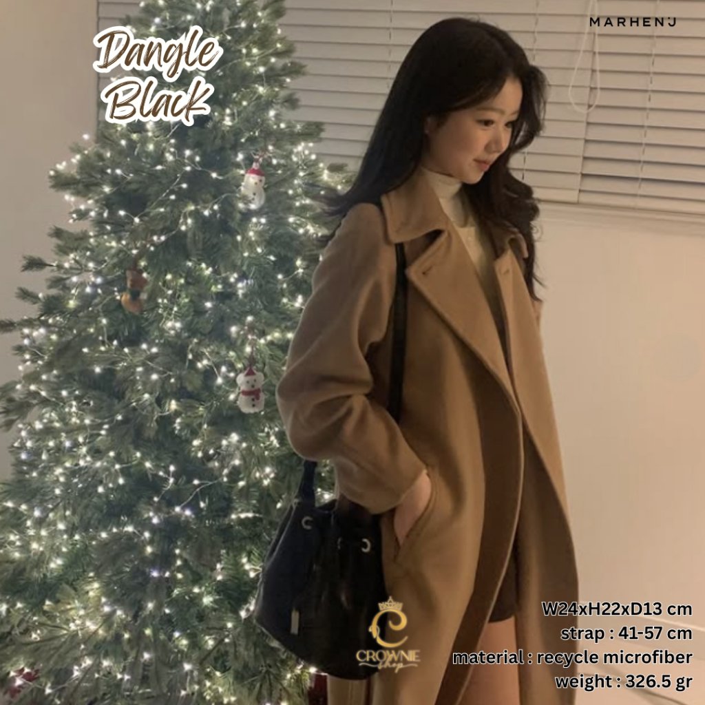 Tas wanita korea Marhen J Bucket Leather DANGLE BAG
